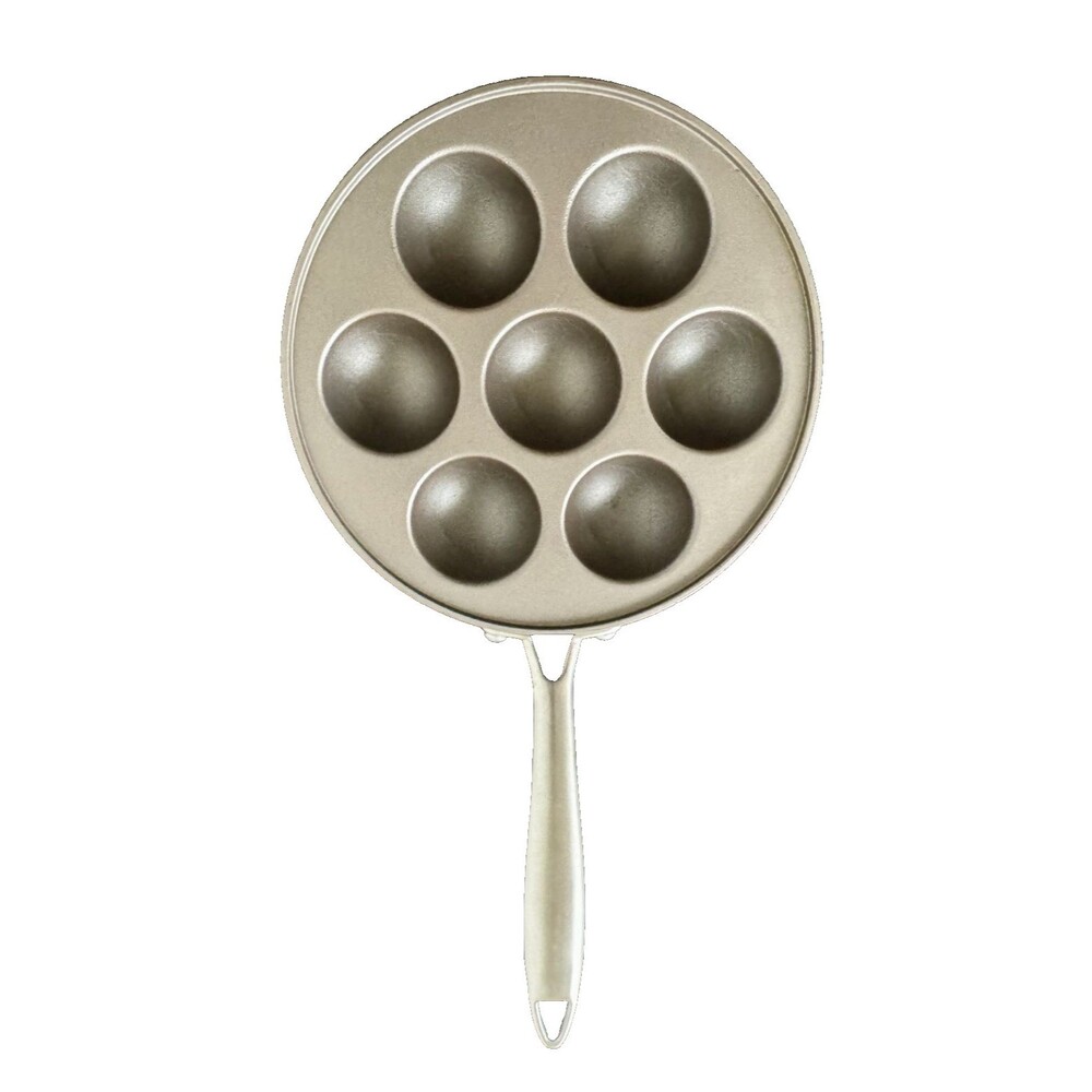 Nordic Ware Ebelskiver Pan for Pancake Balls Danish Cast Aluminum, cleaned